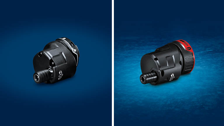 青い背景に黒いボッシュプロフェッショナルツールが2つあります。