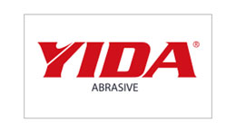 YIDA Abrasiveのロゴは白い背景に赤です。