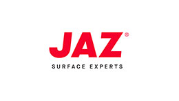 赤いJAZのロゴ、下に「SURFACE EXPERTS」という文字があります.